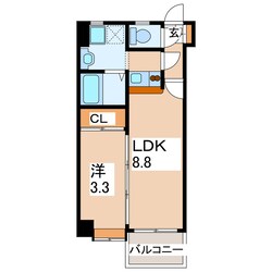 リファレンス九品寺の物件間取画像